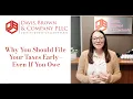 Why You Should File Your Tax Return Early Even If You Owe Sign Form 8879