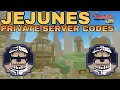 Jejunes private server codes in Shindo life New boss in jejunes