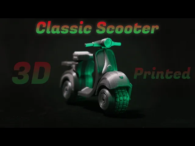 Classic Scooter Bike - Print in place video thumbnail