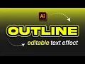 Text Effect in Illustrator - 1 MINUTE tutorial