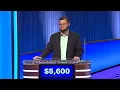 Every Bryce Wargin Final Jeopardy up to the TOC Jeopardy Moments