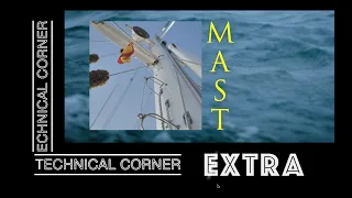 Rigging checks up the mast.