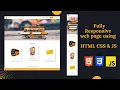 Full Responsive Website using HTML CSS Javascript Bus booking landing page AOS