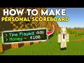 How to Make a Personal Scoreboard in Minecraft Bedrock 1 21