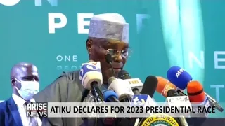 atiku declares for 2023 presidential race arise news report