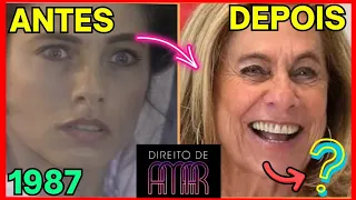 DIREITO DE AMAR ANTES E DEPOIS DOS ATORES DA NOVELA,IDADE APARÊNCIA E FALECIDOS(ATUAL 2023)