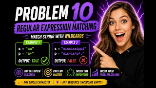 Regular Expression Matching Leetcode 10 Technical interview preparation