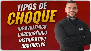 TODOS OS TIPOS DE CHOQUE - AS PRINCIPAIS DIFERENÇAS ENTRE: OBSTRUTIVO, CARDIOGÊNICO E HIPOVOLEMICO