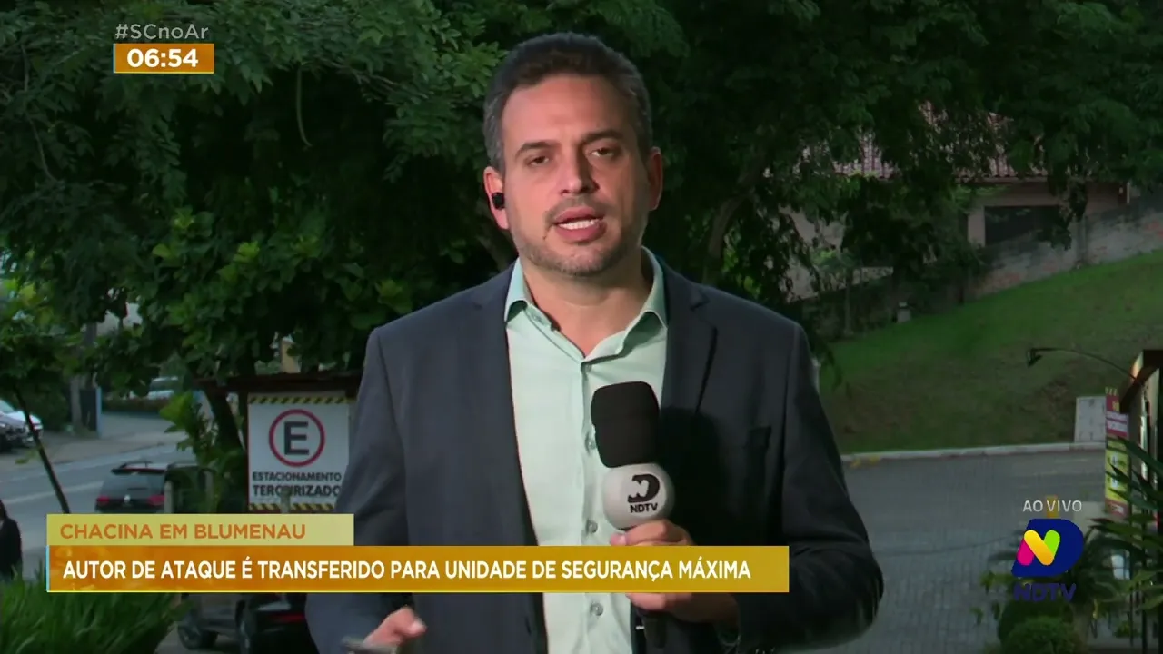 Autor de ataque a creche em Blumenau é transferido para unidade de segurança máxima