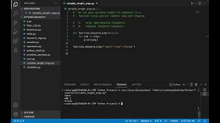Python functions Variable length arguments Part 1