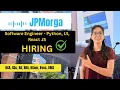 JPMorgan Hiring Software Engineer II Python React JS Developer Apply Now 2026