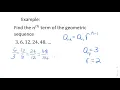 Finding nth Term of Geometric Sequences