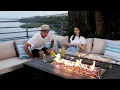 Homrest Propane Fire Pit Table 50 000 BTU Gas Fire pits