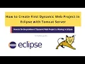 How to create First Dynamic Web Project in Eclipse with Tomcat server Online tuts