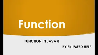 Java 8 Function - Identity static method