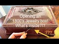 Opening an 1800 s Jewelry Box estate sale finds