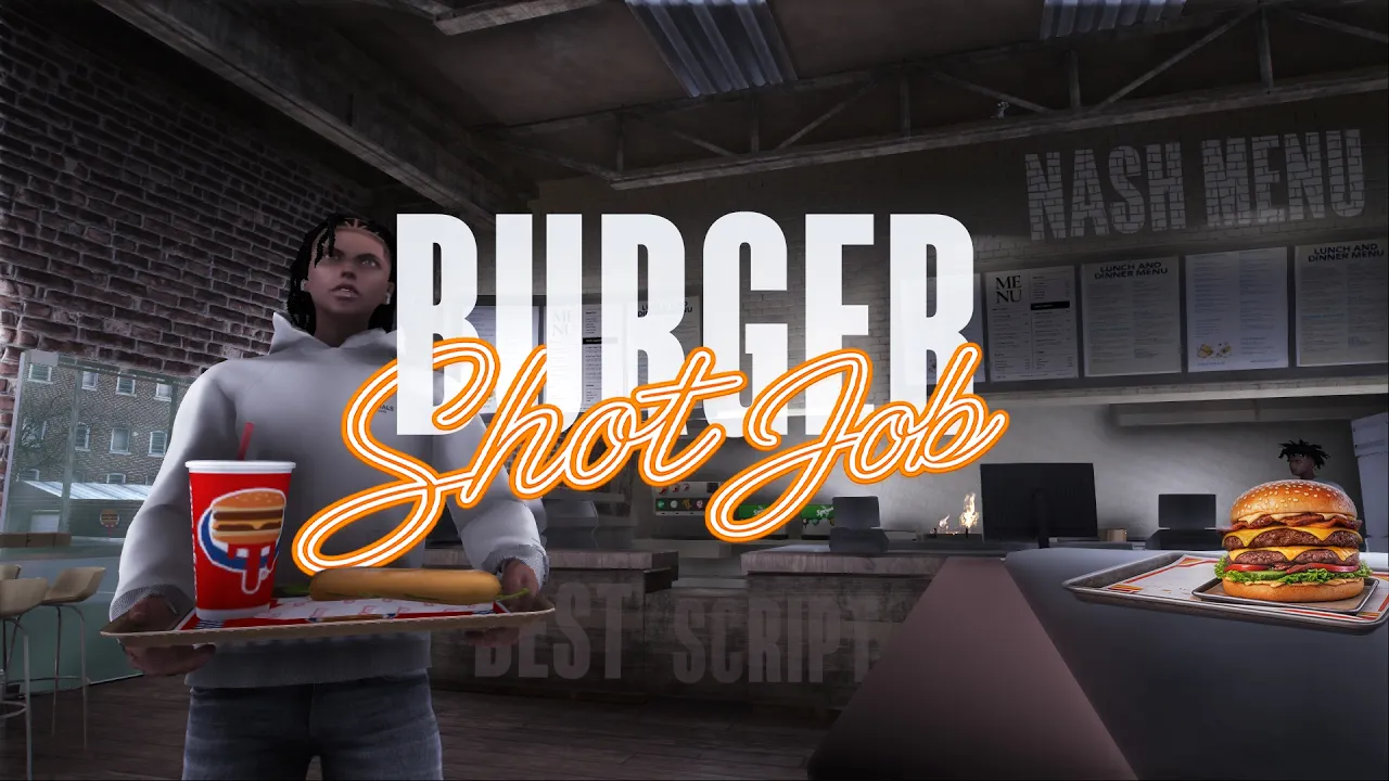 FiveM BurgerShot — The Most Realistic FiveM Restaurant Job | Real Cooking · Boss PC · Delivery | ESX