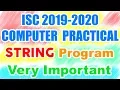 Arrange words based on their Potential String Program ISC Computer Science Practical 2019-2020