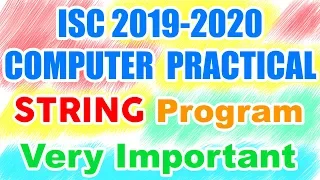 Arrange words based on their Potential String Program ISC Computer Science Practical 2019-2020