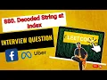 Leetcode September Challenge Day 27 880 Decoded String at Index