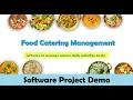 How to make VB net Project Food Catering Management Food Billing Visual Basic Project Demo VB