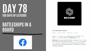 META INTERVIEW QUESTION Battleships in a Board LeetCode problem 419