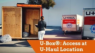 U-Box Moving and Storage Containers Access at U-Haul Location
