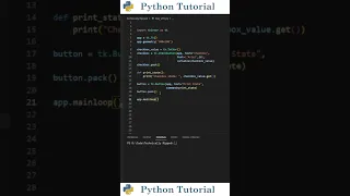 Getting State Of Checkbox In Tkinter Python Tutorial