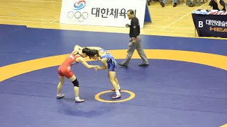 ضربه فنی زیبا و جالب در کشتی زنان Women Wrestling 