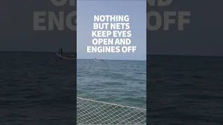 Nothing but nets. Keeping my eyes open & engine off #windedvoyage #solosailing #africa #sailinglife