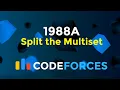 1988A Split the Multiset Codeforces Round 958 Div 2 Math Codeatic