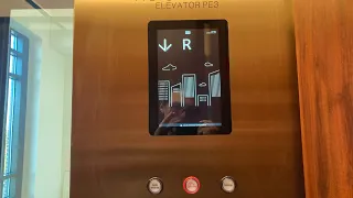 Amazing 350 FPM Kone Traction Scenic Elevators At The UBS Arena Parking Garage In Elmont NY