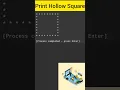 Write a Program to Print Pattern Hollow Square in C