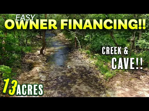 13 acres w/ cave & waterfalls! Owner Financed Land for Sale in Missouri Ozarks! ID#PH16