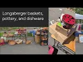 Longaberger baskets pottery and dishware for sale