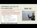 - DataTable asLists in Cucumber BDD Part 1
