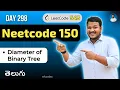 Leetcode 543 Diameter of Binary Tree in Telugu Brute Force DFS Python DSA srkcodes