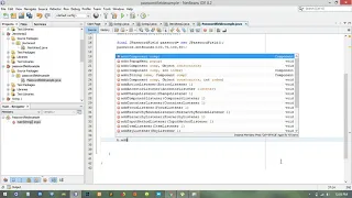 JAVA Swing 4 How to use JPasswordField components