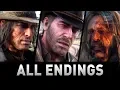 Red Dead Redemption 2 - All 4 Endings Good Honor Bad Honor