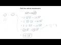 Combining Radical Expressions that Contain Variables