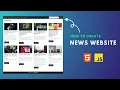 How to create news website HTML CSS JAVASCRIPT