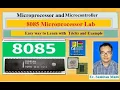 Microprocessor and Microcontroller Lab Subtraction of two eight bit numbers 8085 Simulator