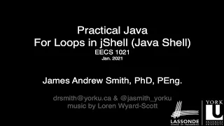 Practical Java For Loops in the Java Shell jShell