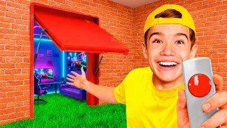 ПОСТРОИЛИ СЕКРЕТНУЮ ИГРОВУЮ КОМНАТУ!