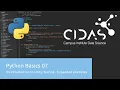 Python Basics 07 - Introduction to Unity Testing