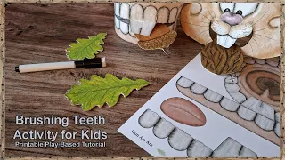 Brushing Teeth Activity for Kids Printable Play-Based Tutorial