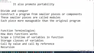 Modular Programming using funtions in C By Gwiza