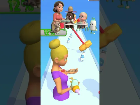 Baby bottle run πΌ Gameplay π#youtubeshorts