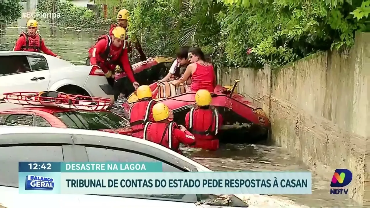 Tribunal de Contas pede explicações à CASAN sobre desastre na Lagoa da Conceição