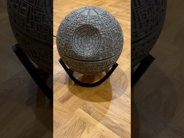Star Wars Death Star – 3D Printed Lamp, Money Box, or Decoration (200 mm Sphere) video thumbnail